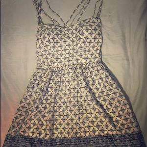 Dress with cross straps